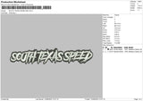 South Texas Speed Embroidery File 4 sizes