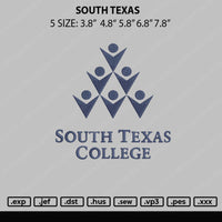 South Texas Embroidery File 5 sizes