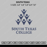 South Texas Embroidery File 5 sizes