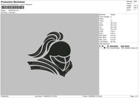 Spartan V2 Embroidery File 4 sizes