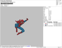 Spiderman Embroidery File 4 size