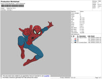 Spiderman Embroidery File 4 size