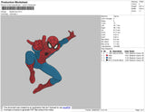 Spiderman Embroidery File 4 size