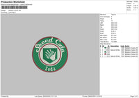 Speed Cola Embroidery File 6 sizes
