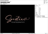 Spestana Embroidery File 5 sizes