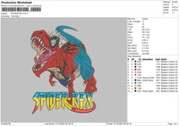 Spider2712 Embroidery File 6 sizes