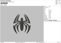 Spider Embroidery File 6 sizes