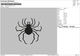 Spider2609 Embroidery File 6 sizes