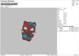 Spiderkitty 002 Embroidery File 6 sizes