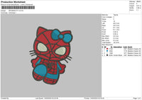 Spiderkitty 002 Embroidery File 6 sizes