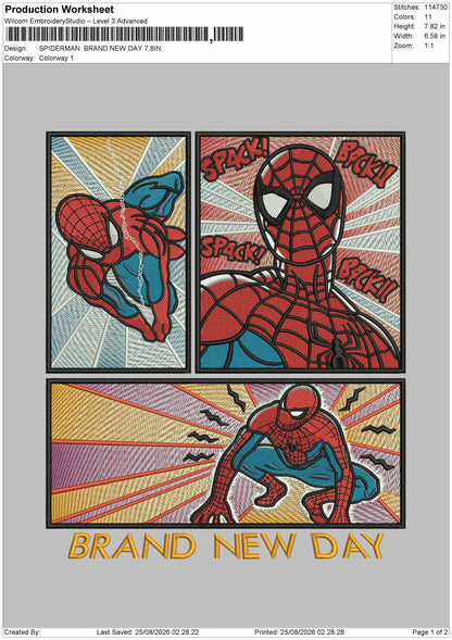 Spider 2508 Embroidery Machine Design File 6 sizes
