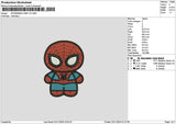 Spider Chibi V3 Embroidery File 6 sizes