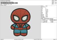 Spider Chibi V3 Embroidery File 6 sizes