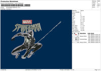 Spider Marv Embroidery File 4 size