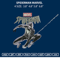 Spider Marv Embroidery File 4 size