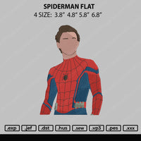 Spiderman Flat Embroidery File 4 size