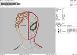 Spider Half Embroidery File 6 sizes