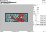 Spiderman Rectangle V5 Embroidery File 4 size