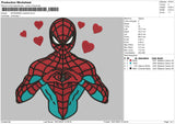 Spiderman Valentine Embroidery File 4 size
