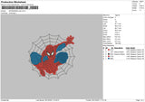 Spiderman Web Embroidery File 4 size