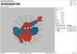 Spiderman Web Embroidery File 4 size