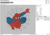 Spiderman Web Embroidery File 4 size