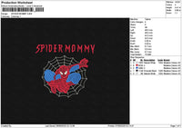 Spidertext 0709 Embroidery File 6 sizes