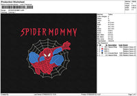 Spidertext 0709 Embroidery File 6 sizes