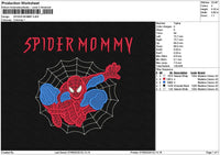 Spidertext 0709 Embroidery File 6 sizes