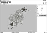 Spidersweb 02 Embroidery File 6 sizes