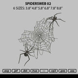 Spidersweb 02 Embroidery File 6 sizes