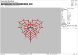 Spiderweb Heart 2004 Embroidery File 6 sizes