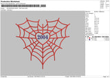 Spiderweb Heart 2004 Embroidery File 6 sizes