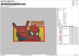Spider Rectangle V2 Embroidery File 6 sizes