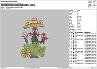 Spidey0408 Embroidery File 6 sizes
