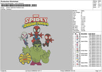 Spidey0408 Embroidery File 6 sizes