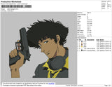 Spike Spiegel Embroidery File 4 size