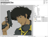 Spike Spiegel Embroidery File 4 size