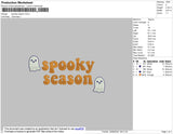 Spooky Season 02 Embroidery File 4 size