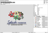 Splashtext Embroidery File 6 sizes