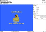 Duck Text 0810 Embroidery File 6 sizes