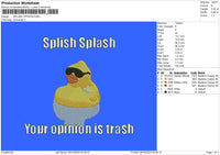 Duck Text 0810 Embroidery File 6 sizes