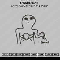 Spooderman Embroidery File 6 sizes