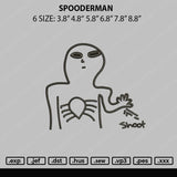 Spooderman Embroidery File 6 sizes