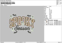Spooky Ghost 2609 Embroidery File 6 sizes
