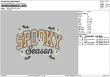 Spooky Ghost 2609 Embroidery File 6 sizes