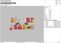 Spooky Season 03 Embroidery File 5 sizes