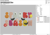 Spooky Season 03 Embroidery File 5 sizes