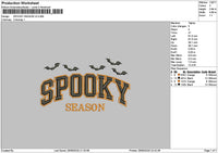 Spookytext 2609 V2 Embroidery File 6 sizes