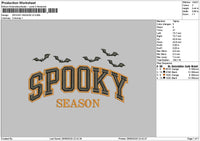 Spookytext 2609 V2 Embroidery File 6 sizes